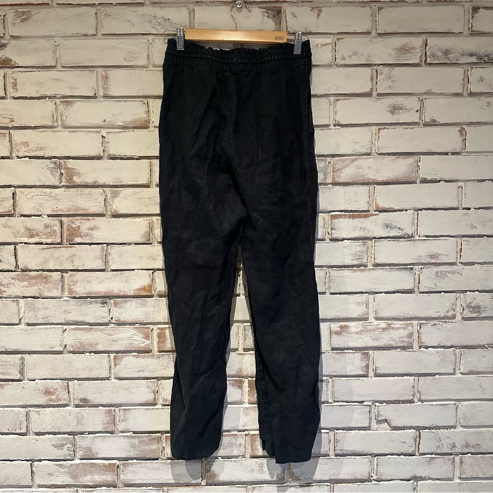 & Other Stories black pull on linen pants size 8 - Picture 7 of 7